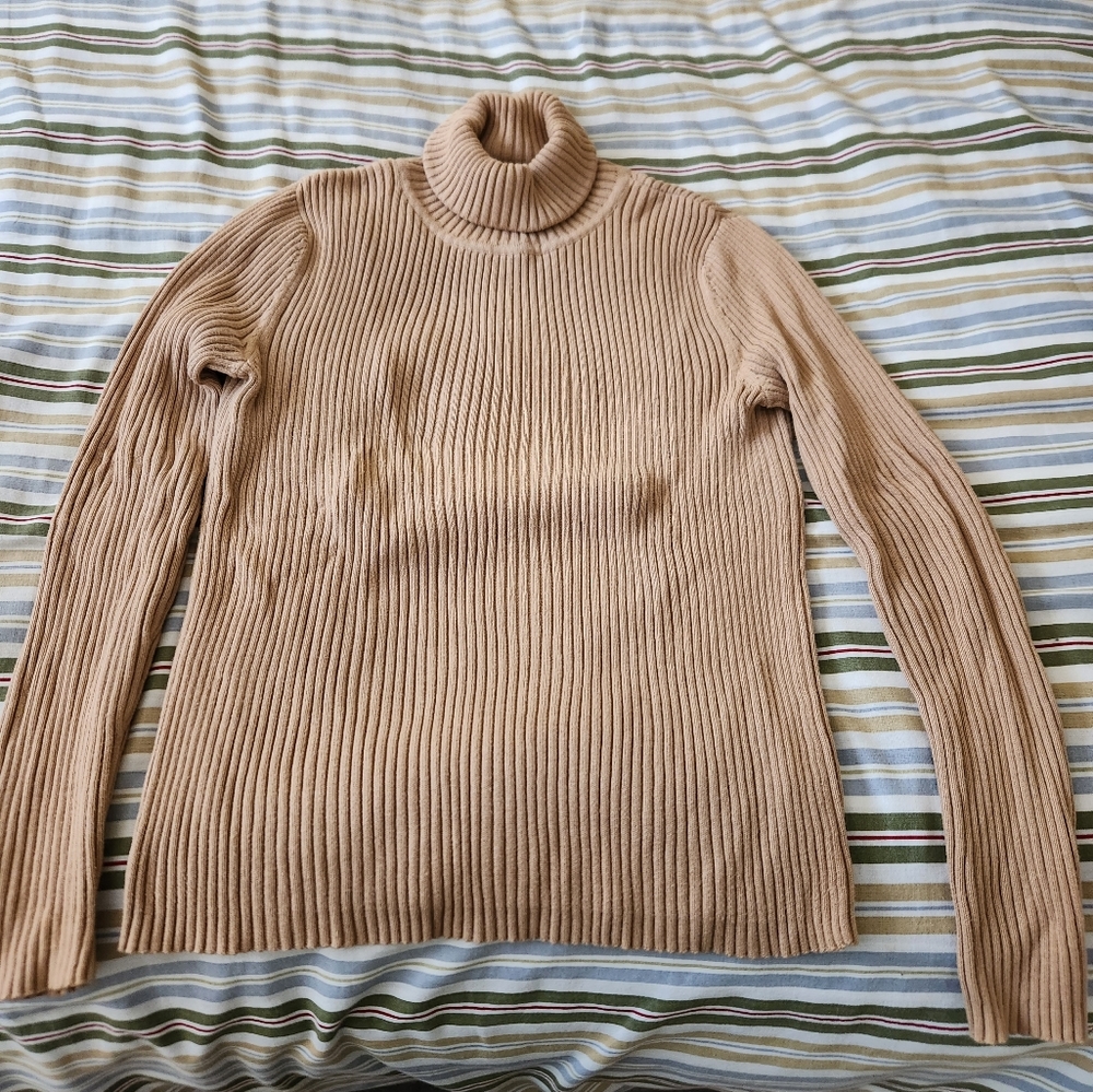 Brown Turtleneck Sweater